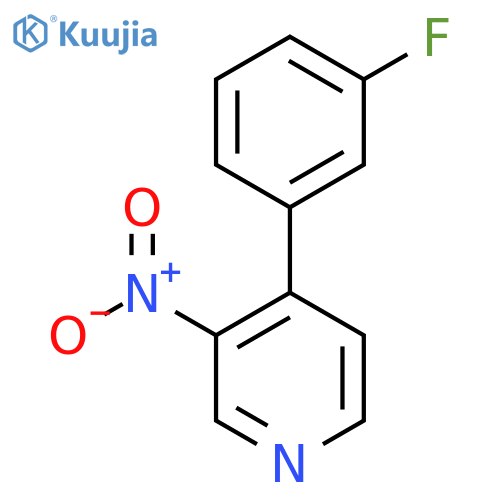4-(3-fluorophenyl)-3-nitropyridine structure
