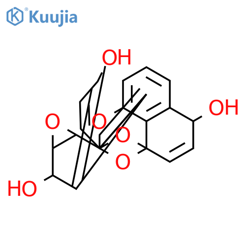 1H,8H-3a,9b-Epoxyoxireno[2,3]dinaphtho[1,8-bc:1',8'-fg][1,5]dioxocin-1,7,8-triol,8a,9a-dihydro-, (1S,3aR,8R,8aR,9aR,9bS)- (9CI) structure
