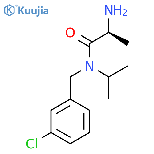 (S)-2-Amino-N-(3-chloro-benzyl)-N-isopropyl-propionamide structure