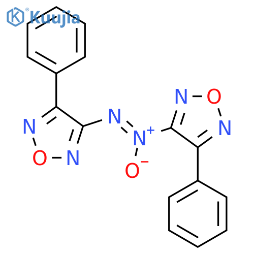 3-Phenyl-4-[(4-phenyl-1,2,5-oxadiazol-3-yl)-NNO-azoxy]-1,2,5-oxadiazole structure