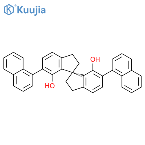 (1R)-2,2',3,3'-Tetrahydro-6,6'-di(1-naphthalenyl)-1,1'-spirobi[1H-indene]-7,7'-diol structure