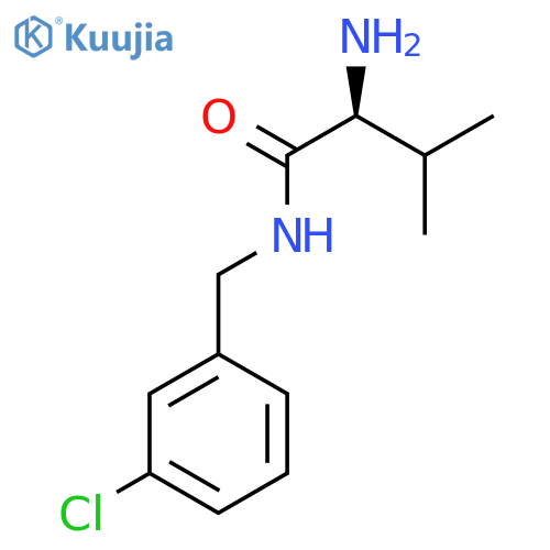 (S)-2-Amino-N-(3-chloro-benzyl)-3-methyl-butyramide structure