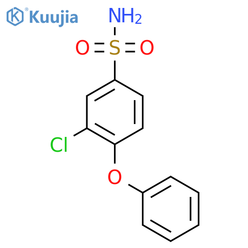 3-chloro-4-phenoxybenzene-1-sulfonamide structure