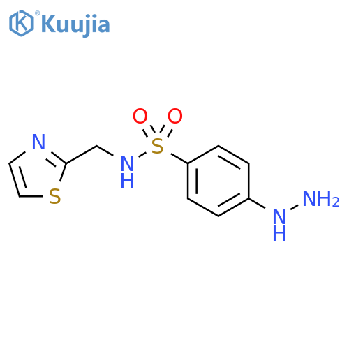 4-Hydrazinyl-N-(thiazol-2-ylmethyl)benzenesulfonamide structure