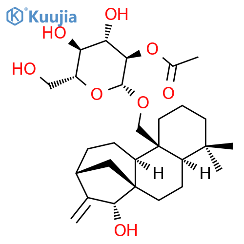 b-D-Glucopyranoside, (15b)-15-hydroxykaur-16-en-20-yl,2-acetate (9CI) structure