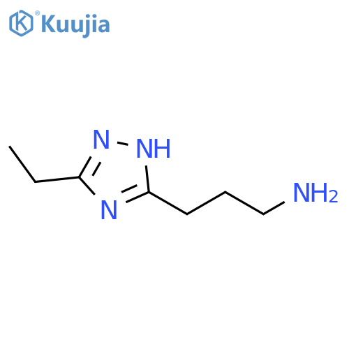 3-(5-ethyl-4H-1,2,4-triazol-3-yl)propan-1-amine structure