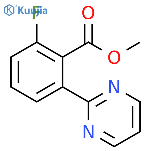 Methyl 2-fluoro-6-(pyrimidin-2-yl)benzoate structure