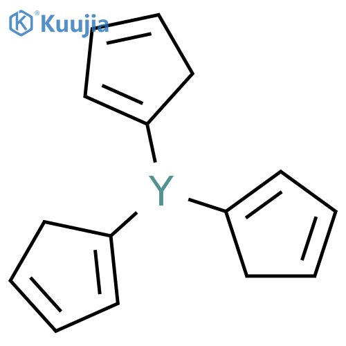 Tris(cyclopentadienyl)yttrium structure