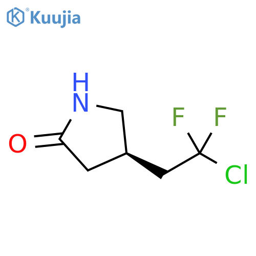 (4R)-4-(2-chloro-2,2-difluoroethyl)pyrrolidin-2-one structure