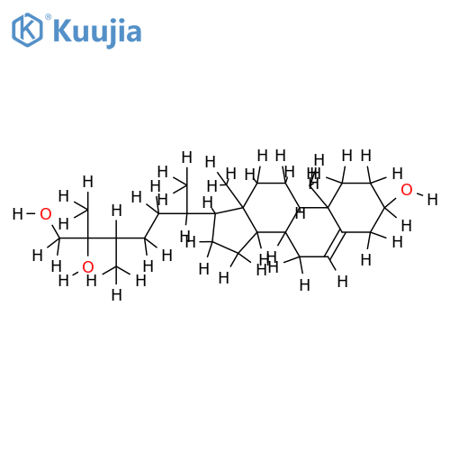 (24S)-24-methylcholest-5-ene-3beta,25xi,26-triol structure