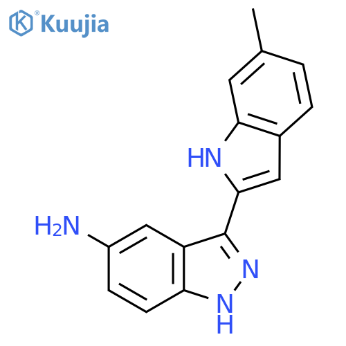 1H-Indazol-5-amine, 3-(6-methyl-1H-indol-2-yl)- structure