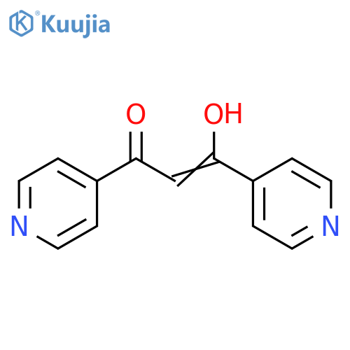 3-Hydroxy-1,3-di(4-pyridyl)-2-propen-1-one structure