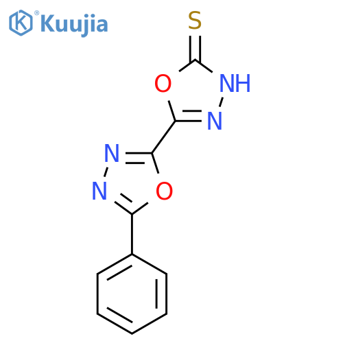 [2,2'-Bi-1,3,4-oxadiazole]-2(3H)-thione, 5'-phenyl- structure