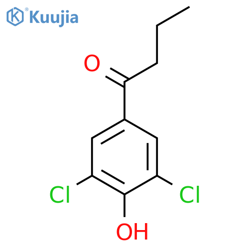 1-(3,5-Dichloro-4-hydroxyphenyl)butan-1-one structure