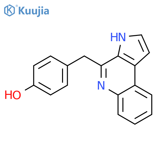 4-Benzyl-3H-pyrrolo[2,3-c]quinoline; 4'-Hydroxy structure