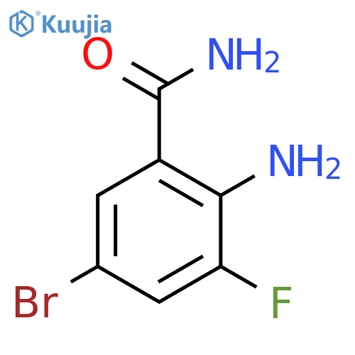 2-Amino-5-bromo-3-fluorobenzamide structure