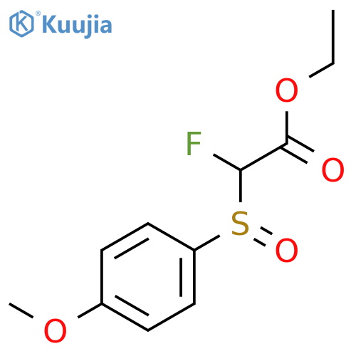 Acetic acid, fluoro[(4-methoxyphenyl)sulfinyl]-, ethyl ester structure