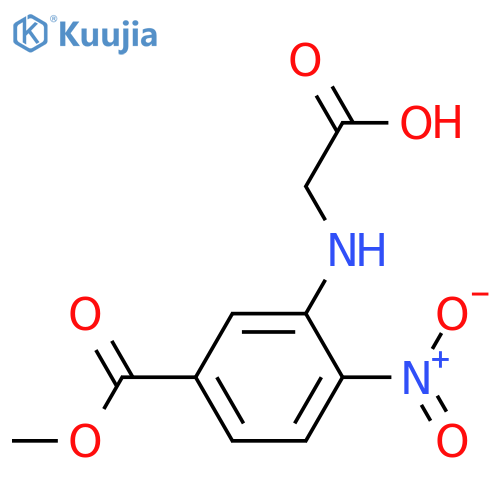 2-{[5-(methoxycarbonyl)-2-nitrophenyl]amino}acetic acid structure