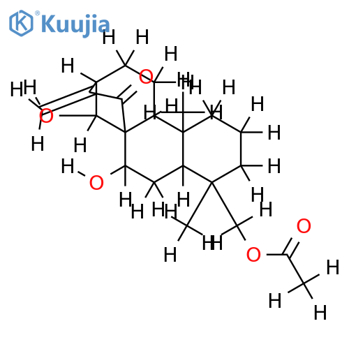 ent-18-acetoxy-7alpha,14beta-dihydroxykaur-16-en-15-one structure