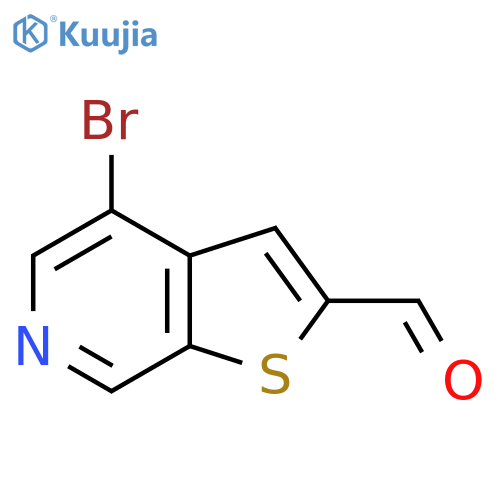 4-Bromothieno[2,3-c]pyridine-2-carbaldehyde structure