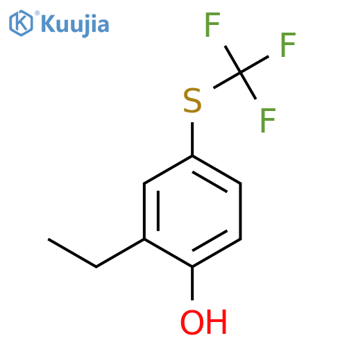 2-Ethyl-4-(trifluoromethylthio)phenol structure