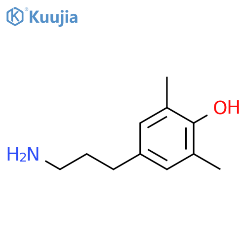 4-(3-aminopropyl)-2,6-dimethylphenol structure