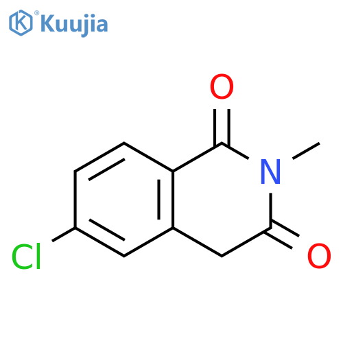 6-chloro-2-methyl-1,2,3,4-tetrahydroisoquinoline-1,3-dione structure