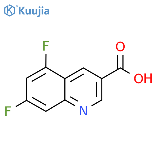 5,7-Difluoroquinoline-3-carboxylic acid structure