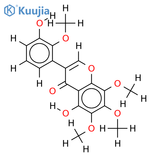 2',6,7,8-Tetra-Me ether-2',3',5,6,7,8-Hexahydroxyisoflavone structure