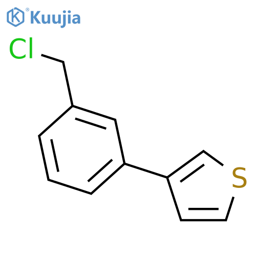 3-(3-(Chloromethyl)phenyl)thiophene structure