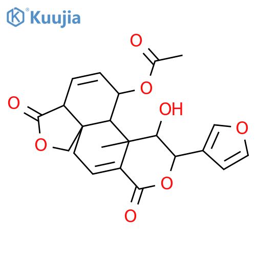(3S,4R,4aR,4bS,5R,7aR,10aS)-3-(furan-3-yl)-3,4,4a,4b,5,7a,8,11-octahydro-4-hydroxy-4a-methyl-1,8-dioxo-1H-[2]benzofuro[4,3a-f]isochromene-5-yl acetate structure