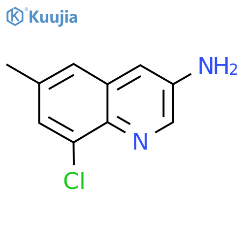 3-Quinolinamine, 8-chloro-6-methyl- structure