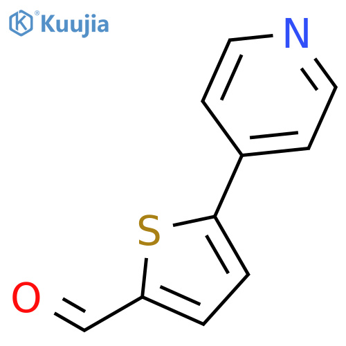 5-pyrid-4-ylthiophene-2-carbaldehyde structure