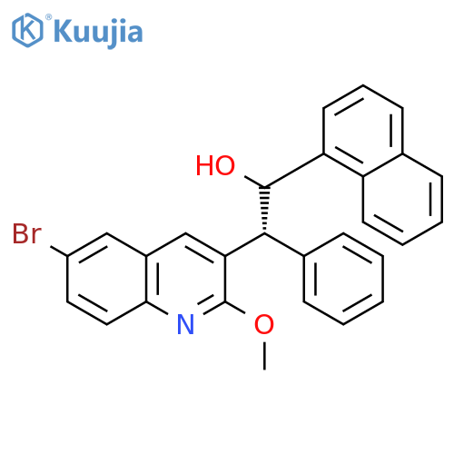 (betaR)-6-Bromo-2-methoxy-alpha-1-naphthalenyl-beta-phenyl-3-quinolineethanol structure