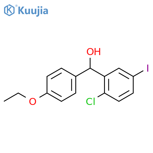 (2-chloro-5-iodophenyl)-(4-ethoxyphenyl)methanol structure