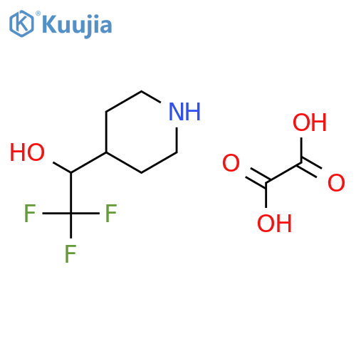 4-(1-Hydroxy-2,2,2-Trifluoroethyl)Piperidine Oxalate structure