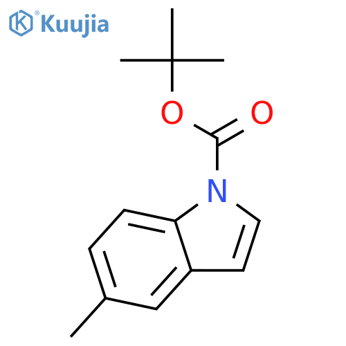 tert-Butyl 5-methyl-1H-indole-1-carboxylate structure