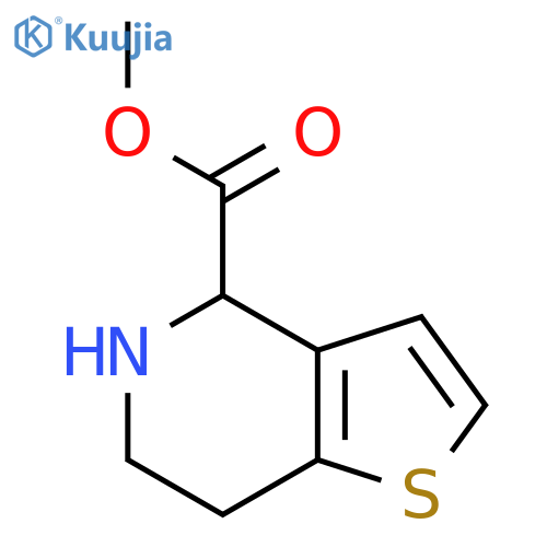 Thieno[3,2-c]pyridine-4-carboxylic acid, 4,5,6,7-tetrahydro-, methyl ester structure