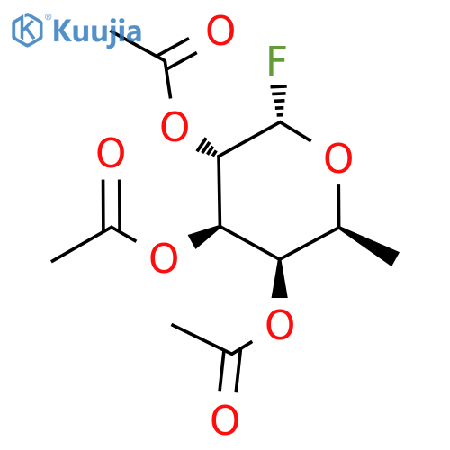 2,3,4-Tri-O-acetyl-α-L-fucopyranosyl fluoride structure