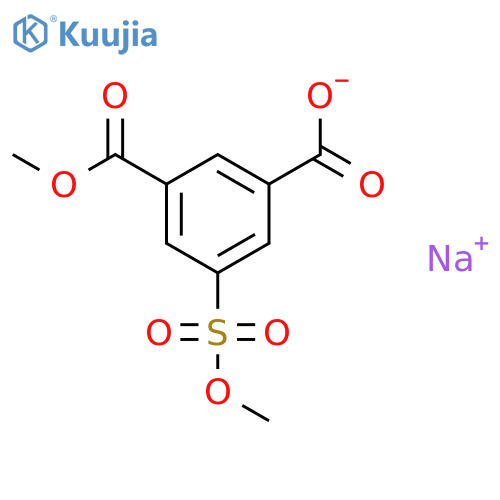 sodium 3-(methoxycarbonyl)-5-(methoxysulfonyl)benzoate structure
