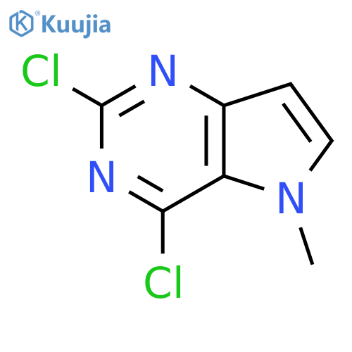 2,4-Dichloro-5-methyl-5H-pyrrolo[3,2-d]pyrimidine structure