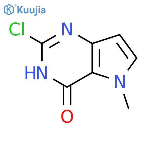 2-chloro-5-methyl-1H-pyrrolo[3,2-d]pyrimidin-4-one structure