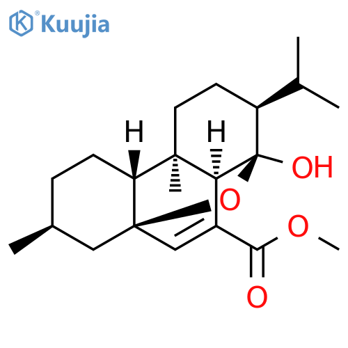 2H-1,8a-Epoxyphenanthrene-10-carboxylic acid, 1,3,4,4a,4b,5,6,7,8,10a-decahydro-1-hydroxy-4a,7-dimethyl-2-(1-methylethyl)-, methyl ester, (1R,2S,4aR,4bR,7S,8aR,10aR)- structure