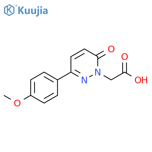 2-[3-(4-methoxyphenyl)-6-oxo-1,6-dihydropyridazin-1-yl]acetic acid structure