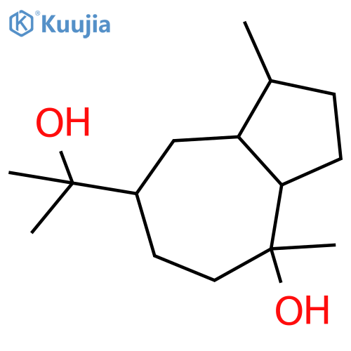 5-Azulenemethanol, decahydro-8-hydroxy-α,α,3,8-tetramethyl-, (3R,3aR,5R,8S,8aR)-rel- structure