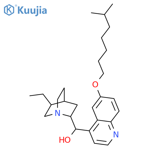 Cinchonan-9-ol,10,11-dihydro-6'-[(6-methylheptyl)oxy]-, (8a,9R)- (9CI) structure