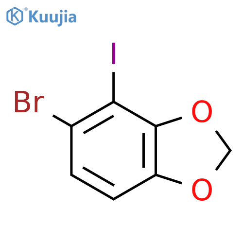 5-Bromo-4-iodo-1,3-benzodioxole structure