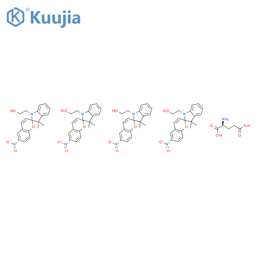 L-Glutamic acid, homopolymer, 2-(3,3-dimethyl-6-nitrospiro(2H-1-benzopyran-2,2-(2H)indole)-1(3H)-yl)ethyl ester structure
