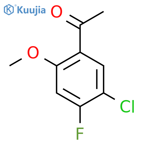 1-(5-CHLORO-4-FLUORO-2-METHOXYPHENYL)ETHANONE structure