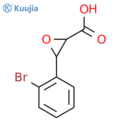 3-(2-Bromophenyl)oxirane-2-carboxylic acid structure
